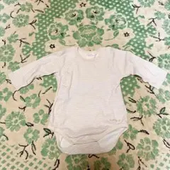 ストライプ 長袖ロンパース 70