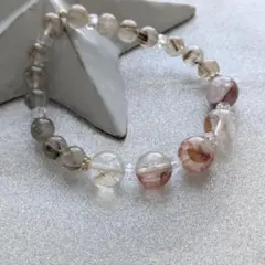 高品質□透明感□濃厚色□天然石オレンジスーパーセブン約13.8mm 
