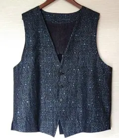 【リメイク】メンズ　大島紬ベスト