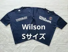 Wilson バドミントン Tシャツ ネイビー 2枚セット Sサイズ