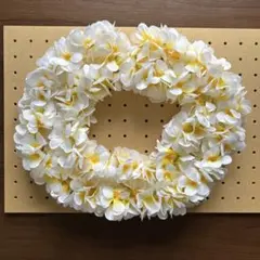 1884. フラダンス　タヒチアン　レイ　プルメリア　ロング　ハワイ