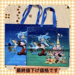 ディズニーリゾートのショップバック大・中2枚セット