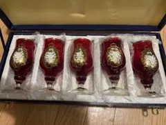 ボヘミアガラス ワイングラス　5P