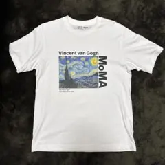 「美品」UNIQLO MoMA Tシャツ M ホワイト