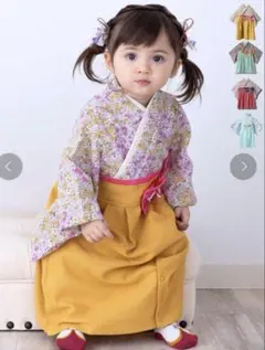 【現行品・即日配送】SWEET MOMMY 袴ロンパース 80