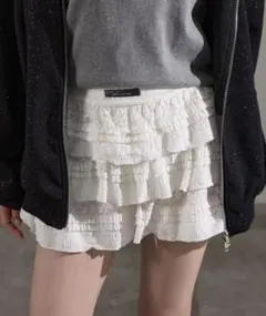 apres jour mignon アソートティアードミニスカート　アイボリー