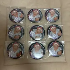 【匿名配送】輩缶バッジ　エッグヘッド　S-ベア　9個セット