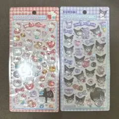 サンリオ　クロミ　ハローキティ赤　ボンボンドロップシール2枚セット　正規品