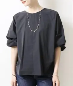 Plage◆プラージュ◆美品◆volume ブラウス◆黒◆ボリュームブラウスのサムネイル