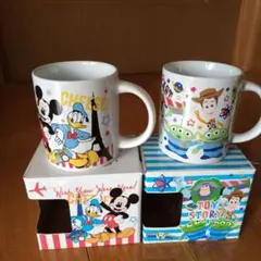 ミッキー＆トイ・ストーリー マグカップ 2個セット