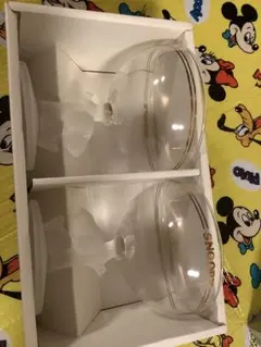 スヌーピー ボウル型グラス 2個セット　ペアデザートセット