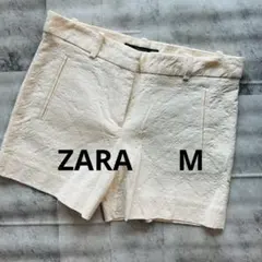 【ZARA BASIC】ジャガード ショートパンツ アイボリー