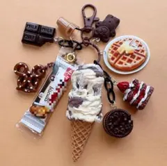 じゃらじゃらキーホルダー マーブルチョコアイス クッキー 217