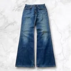 EDWIN ブーツカットフレアデニム フェード W27 Y2K 平成ギャル