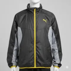 Puma ウィンドブレーカー 黒/グレー