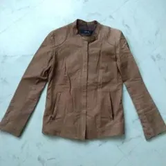 mystic ブラウンレザージャケット レディースMサイズ ミスティック