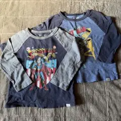 GAP バットマン　スーパーマン　ロンT 長袖シャツ 2枚セット