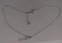 シルバー チェーンネックレス アジャスター付き