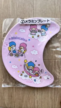 キキララ　一番くじ　メラミンプレート ピンク 三日月形