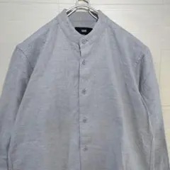 HARE　ハレ　ノーカラーシャツ　長袖　グレー