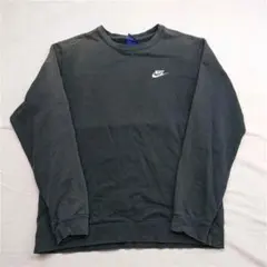 NIKE クルーネックスウェットシャツ ブラック系 メンズ Lサイズのサムネイル