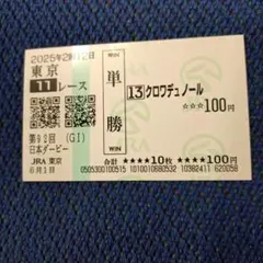 クロワデュノール 日本ダービー がんばれ馬券 応援馬券 現地 - メルカリ