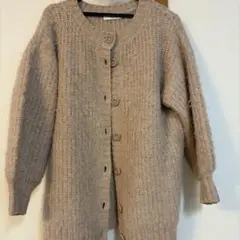 DISCOAT シャギーニットカーディガン