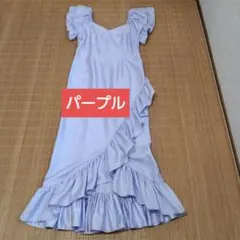 ♥️社交ダンスドレス　パープル紫色のサムネイル