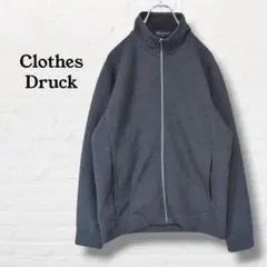 Clothes Druck☆長袖ジップジャケット【M】グレー