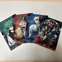 最強ジャンプ　ヒロアカ クリアファイル 4種 コンプリート ガシャステーション