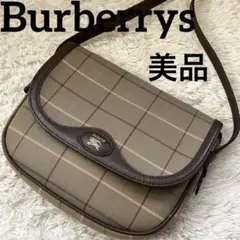 希少 美品 バーバリー ノバチェック ショルダーバッグ ボディバッグ 斜め掛け
