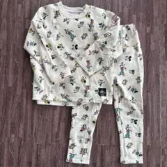 ディズニー ミッキー ミニー パジャマ 120サイズ 裏起毛 ピンク