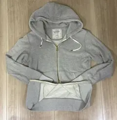 UNIQLO ORIGINAL WASH フルジップパーカー グレー S old
