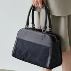 【美品】russet Morandi 2Wayナイロンジャガードボストンバッグ