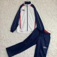 【希少/00s】アンブロ セットアップ ジャージ デサント製 シャドーストライプのサムネイル