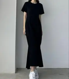 【Louere 】ストレッチカットマーメイドワンピース