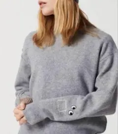 UNIQLO ANYA HINDMARCH グレー ニットセーター 3XL