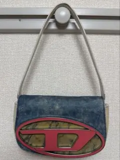 DIESEL 1DR ショルダーバッグ y2k ロゴバッグ ピンク - メルカリ