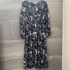 GRL カシュクール花柄 ワンピース