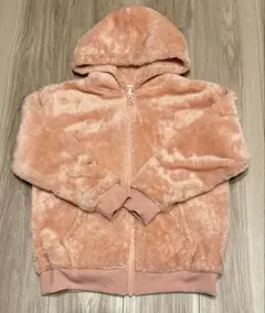【未使用品！ピンク フリースジャケット フード付き】