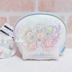 ディズニーシー　ダッフィー 20周年　カラフルハピネス　ポーチ　♡