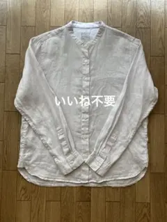 無印良品 スタンドカラー リネンシャツ Sサイズのサムネイル
