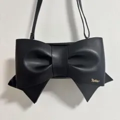 To Alice リボン型ショルダーバッグ 黒のサムネイル