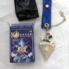上海ディズニー 10周年 フラッグマグネット付チャーム ミッキー - メルカリ