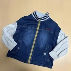 moujonjon デニム グレー ジャケット 長袖　120サイズ