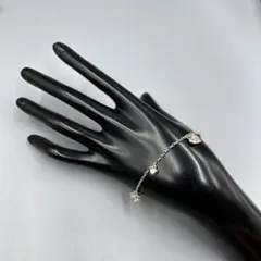 251 ヴィンテージ　ニナリッチ　シルバー チェーンブレスレット ハートチャーム