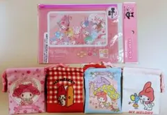 マイメロ ミニ巾着＋ファスナーケース 計 5点セット
