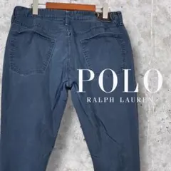【POLO RALPH LAUREN】34×32レザーパッチ　ストレッチスリム