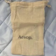 Aesop リネン巾着袋 ベージュ
