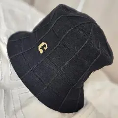 カシラ　ca4la　ツイード　バケットハット　ブラック